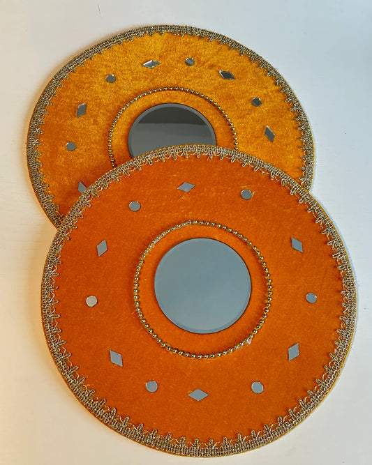 Henna Mirror Thaal/ Diwali/Mehndi Wedding Decor