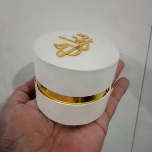 Round Card Borad Box With Acrylic Qabool Hai Round Card Borad Box With Acrylic Qabool Hai