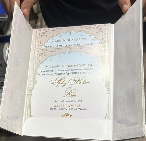 Trifold Royal Wedding Invite