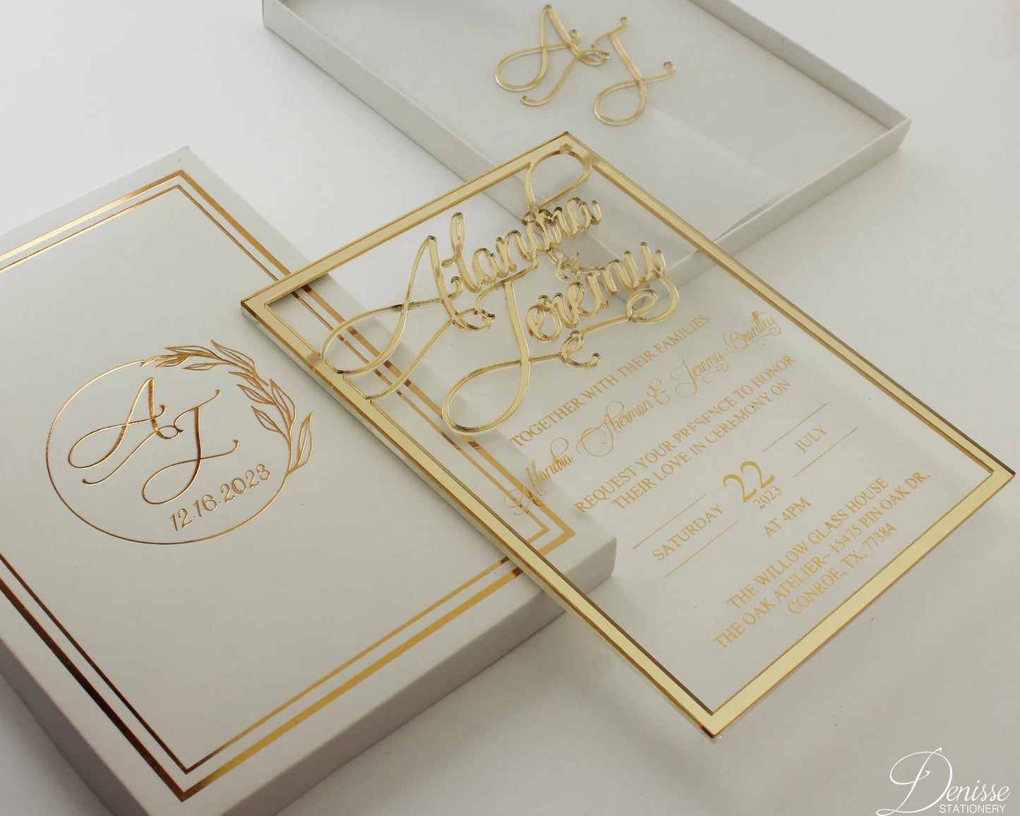 Acrylic Wedding Invitation