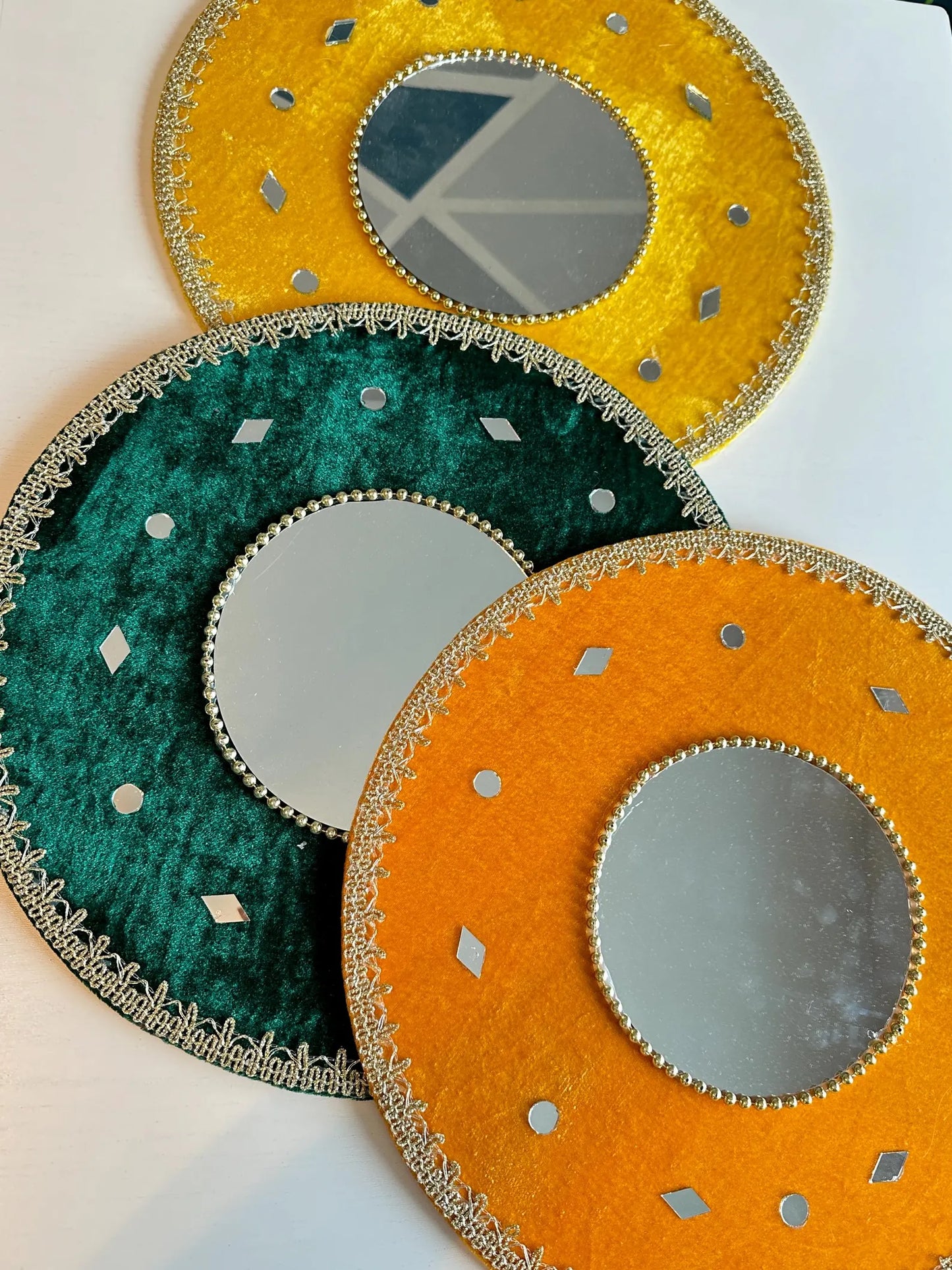 Henna Mirror Thaal/ Diwali/Mehndi Wedding Decor